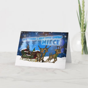 Cartão de Natal da Niece Gothic, H.I.P. E Reindeer