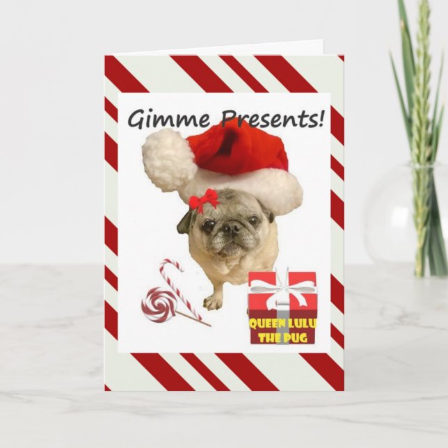 Cartão de Natal da Rainha Lulu! (Frente)