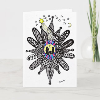 Cartão de Natal da Razão-para--Estação