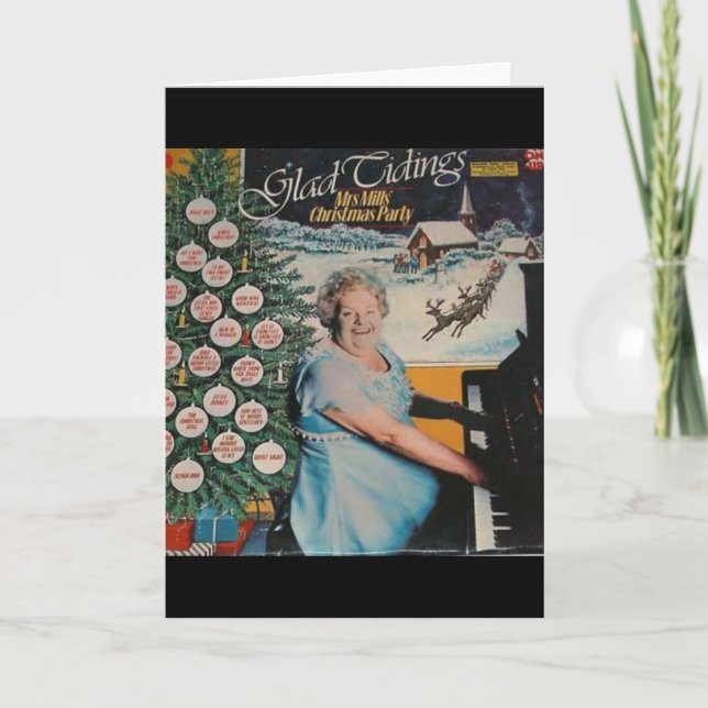 Cartão de Natal da Sra. Moinho (Frente)