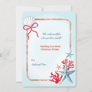 Cartão de Natal da Vida Marinha