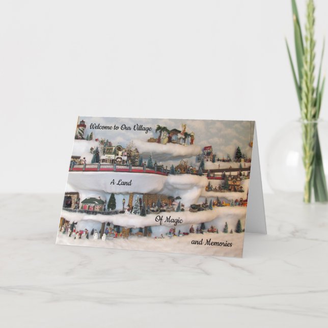 Cartão de Natal da Vila de Boas-vindas (Frente)