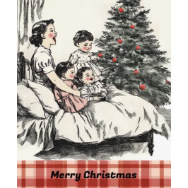 Cartão de Natal da Vintage Family