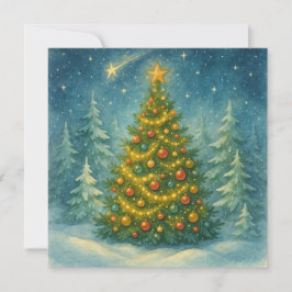 Cartão de Natal da Wonky Zoo – Árvore de Natal