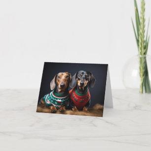Cartão de Natal Dachshances