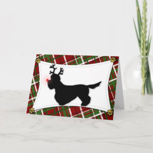 Cartão de Natal Dandie Dinmont Terrier Reindeer