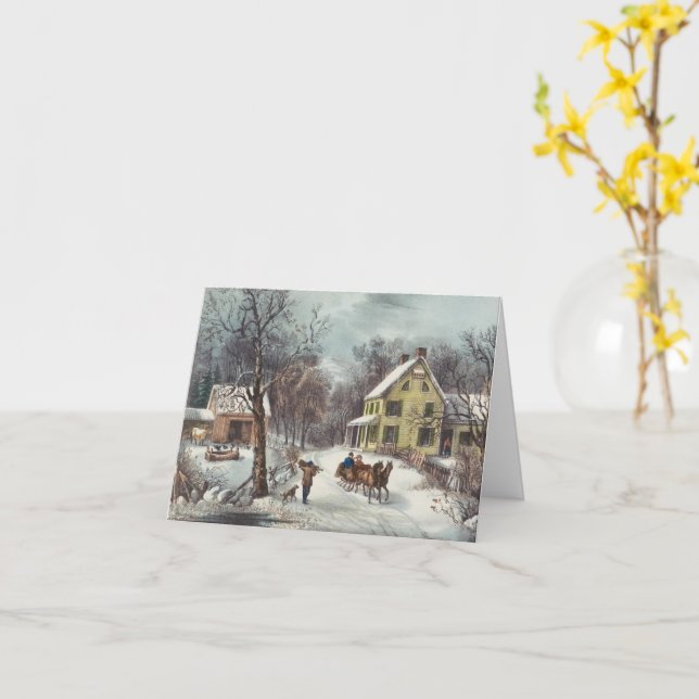 Cartão de Natal das Casas (Flor Amarela)