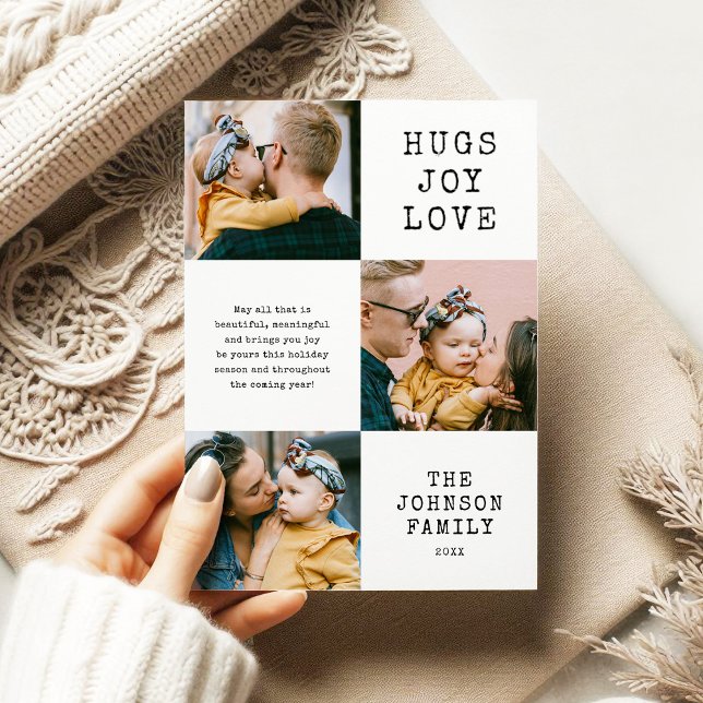 Cartão de Natal de 3 Fotografias (Criador carregado)