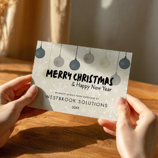 Cartão de Natal de Agradecimento para Cliente Mode