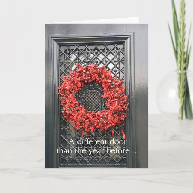 Cartão de Natal de Anúncio de Novo Endereço (Frente)