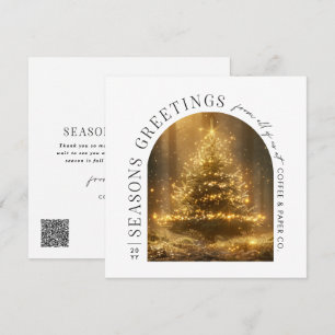 Cartão de Natal de Arch Moderno para Empresas