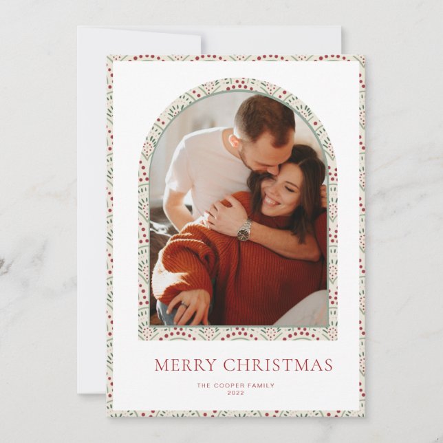 Cartão de Natal de Arte Moderna (Frente)