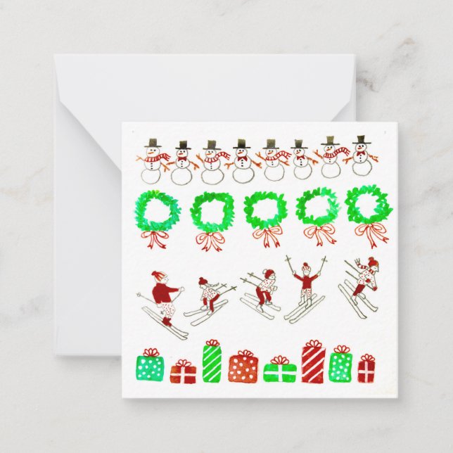 Cartão de Natal de Arte para Caridade (Frente)