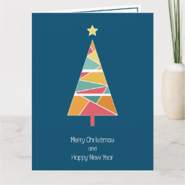Cartão de Natal de árvore de Natal mínimo