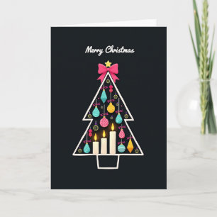 Cartão de Natal de Árvore Minimalista