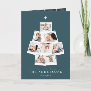 Cartão de Natal de árvore multifoto