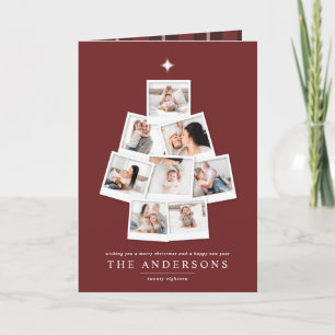 Cartão de Natal de árvore multifoto