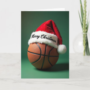 Cartão de Natal de Basquetebol