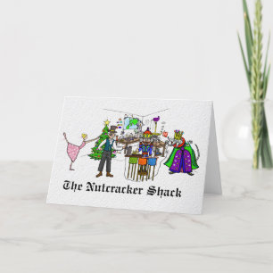 Cartão de Natal de Bateria Nutcracker