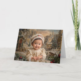 Cartão de Natal de Bebê Antigo