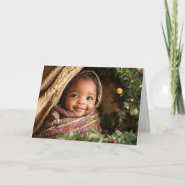 Cartão de Natal de Bebê Antigo