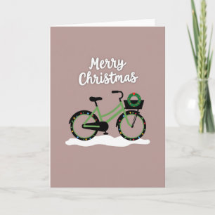 Cartão de Natal de Bicicleta