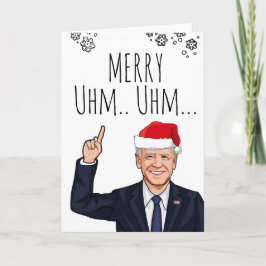 Cartão de Natal de Biden: Feliz Uhm Uhm...A Coisa