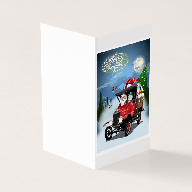 Cartão de Natal de Boas Festas (Exterior)