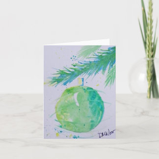 Cartão de Natal de Bola de abstrato Natal