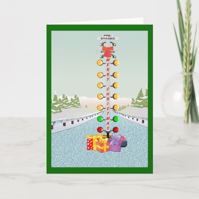 Cartão de Natal de Cabeça Motor (Frente)