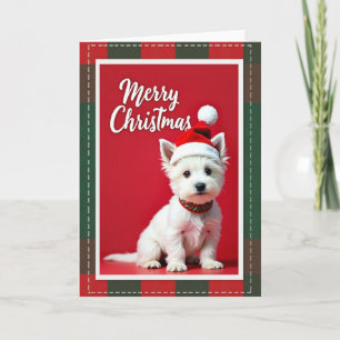 Cartão de Natal de Cachorro Encantador