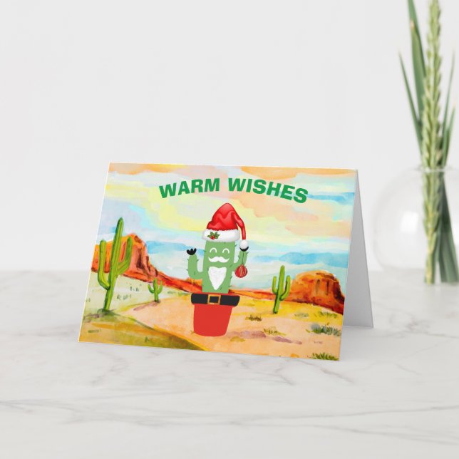 Cartão de Natal de Cacto do Sudoeste (Frente)
