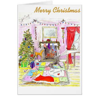 Cartão de Natal de Cães Malditos