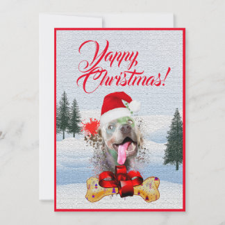 Cartão de Natal de Cão Engraçado Personalizável