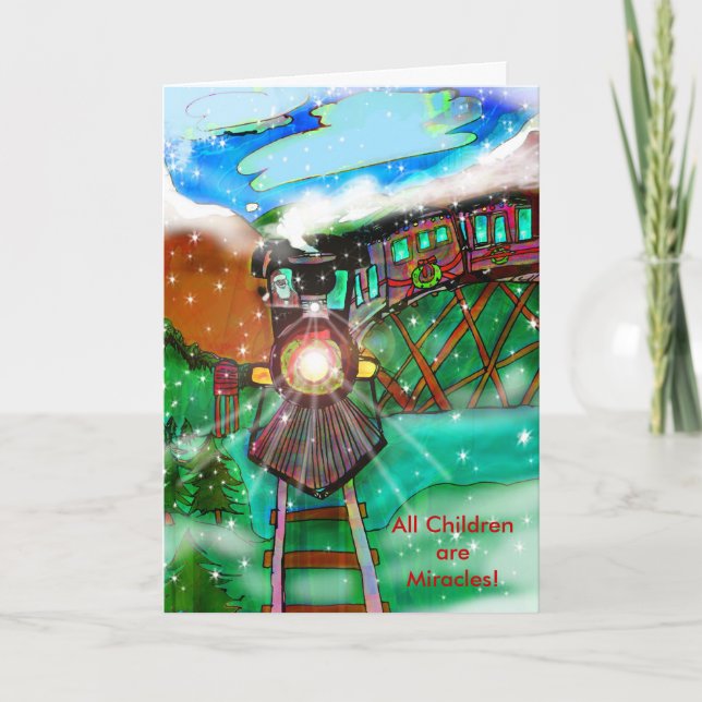 Cartão de Natal de Caridade Autismo (Frente)