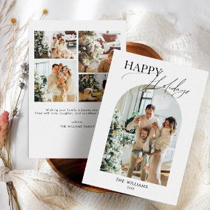 Cartão de Natal de Cartão de Férias com Fotografia