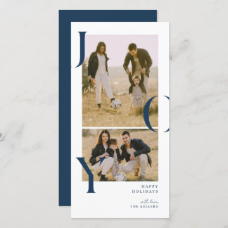 Cartão de Natal de colagem de fotos 2 Minimalism J