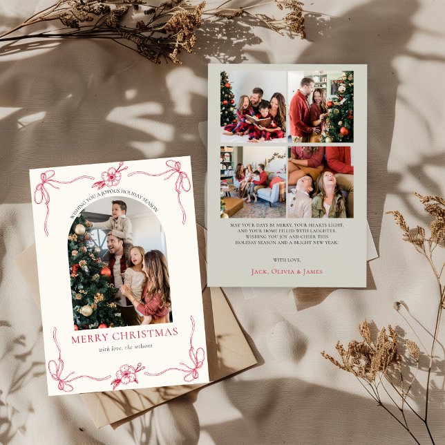 Cartão de Natal de Colagem de Fotos Feriados do Ar (Criador carregado)