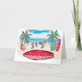Cartão de Natal de Conselho Havaiano