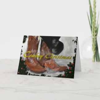 Cartão de Natal De Cowboy