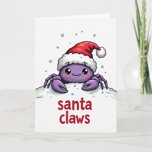 Cartão de Natal de Criatura Caprichosa (Frente)