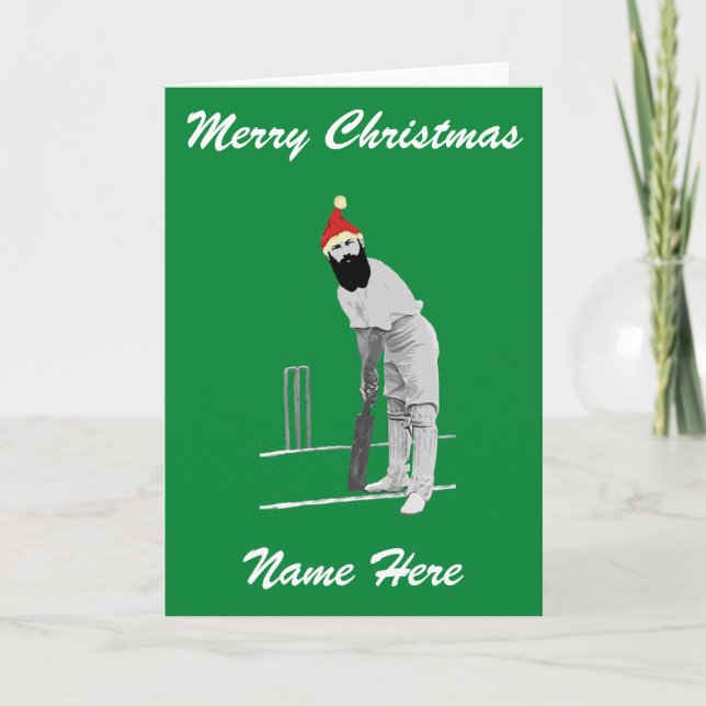 Cartão de Natal de Cricket (Frente)