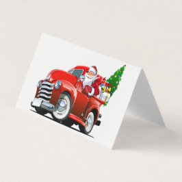 Cartão de Natal de cumprimento de desenho animado