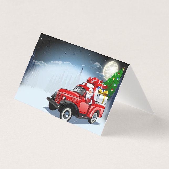 Cartão de Natal de cumprimento de desenho animado (Frente)
