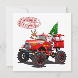 Cartão de Natal de cumprimentos de desenho animado