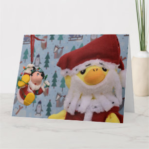 Cartão de Natal de Danny Duck Papais noeis