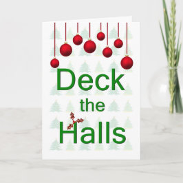 Cartão de Natal de Deck the Halls