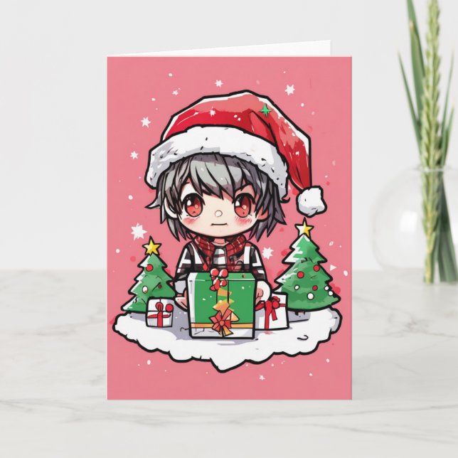 cartão de natal de desenho animado (Frente)