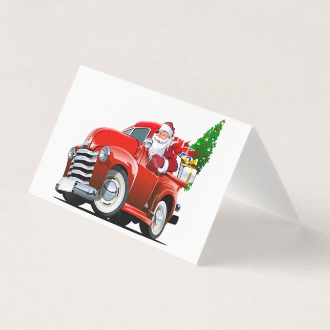 Cartão de Natal de desenho animado (Frente)