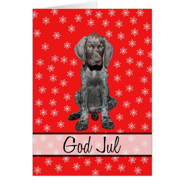 Cartão de Natal de Deus Jul Sueco (Frente)